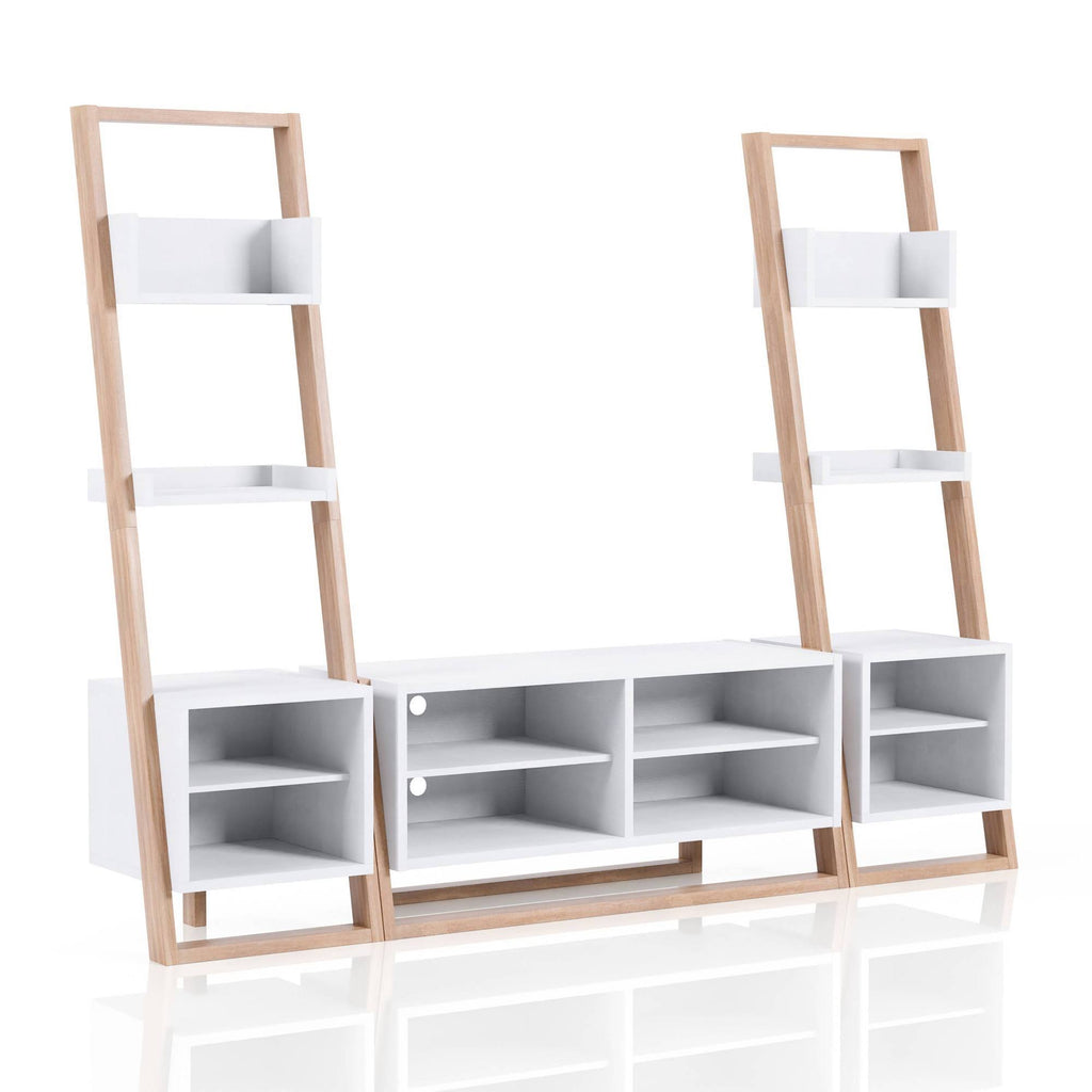 3PC Beige Entertainment Center U2957