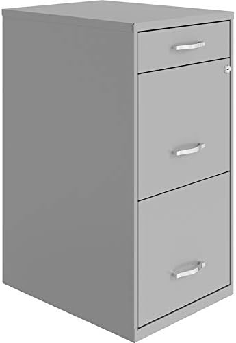 Black 3 Drawer Metal File Cabinet V9939