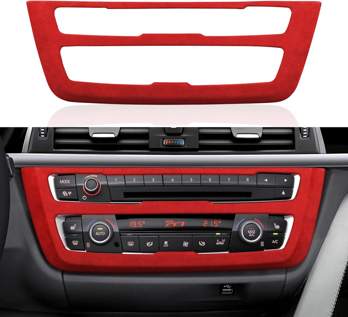 Car Dashboard Panel Frame Cover Trim Sticker Interior Decoration Accessories Pack of 2 L467