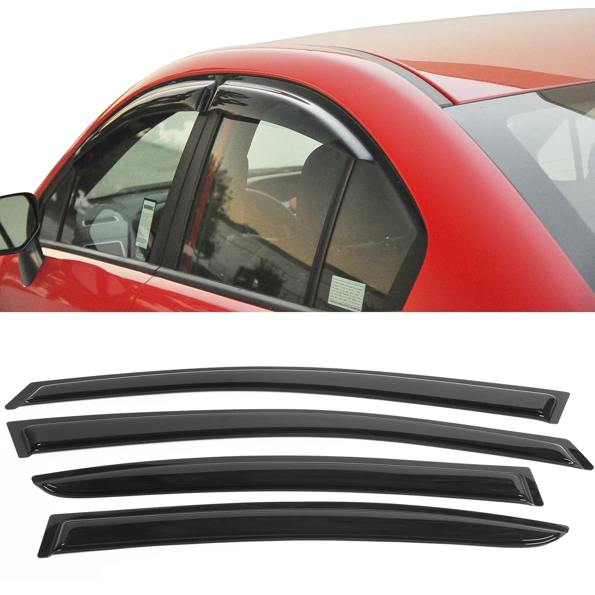 Acrylic Window Visors Rain Guard 4Pc Set J56639