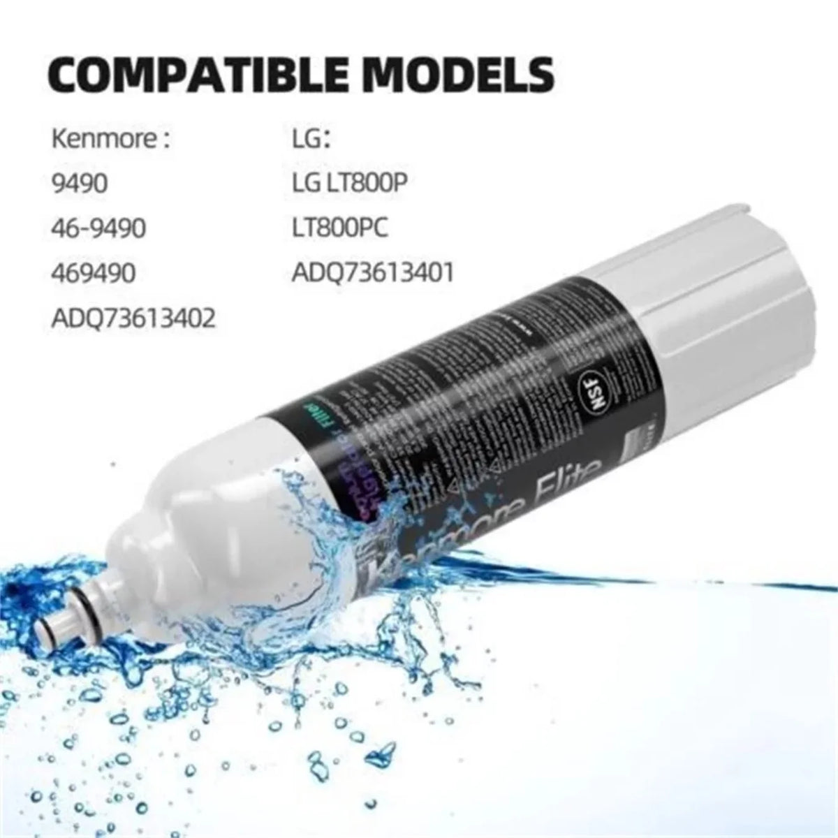 4 Pack Refrigerator Water Filter X341875
