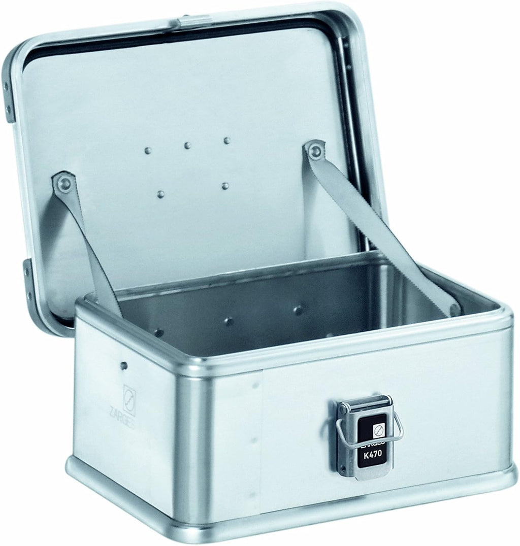 Aluminum Hard Protective Carrying Case, Stackable Storage, Lock Box (22.4 x 15.7 x 17.7 Inches) Y773