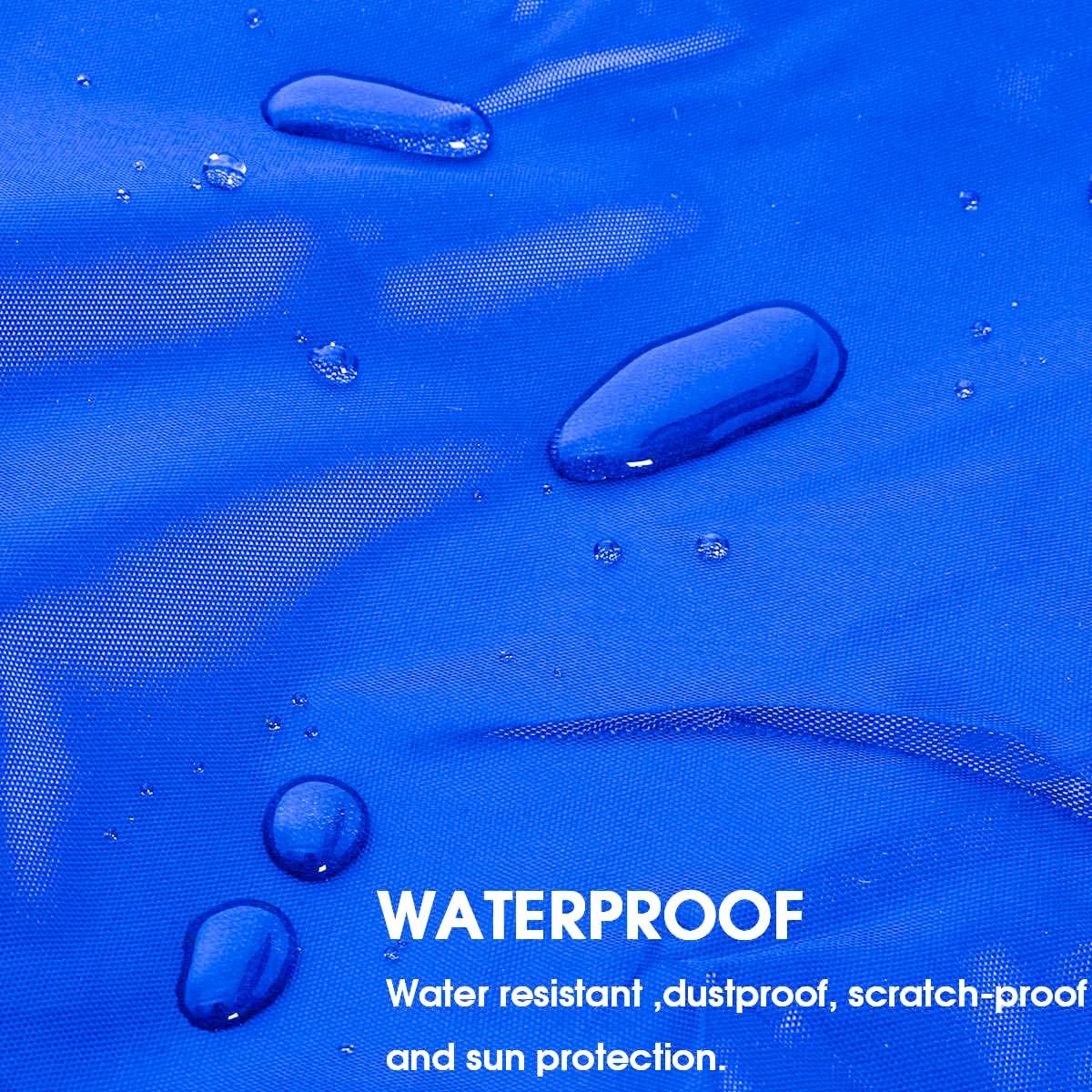 Waterproof Boat Cover 420D Marine Grade Polyester Canvas Trailerable 17-19ft O155726