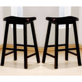 Distressed Black Cherry Counter Height Stools (Set of 2) G834596