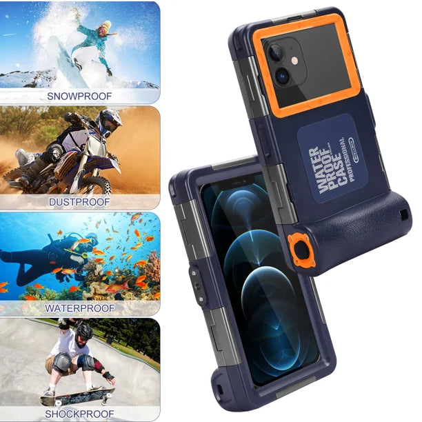 Waterproof Protective Case for Samsung Galaxy S9+ and All Phones Up to 6.9 Inch with Lanyard Z646