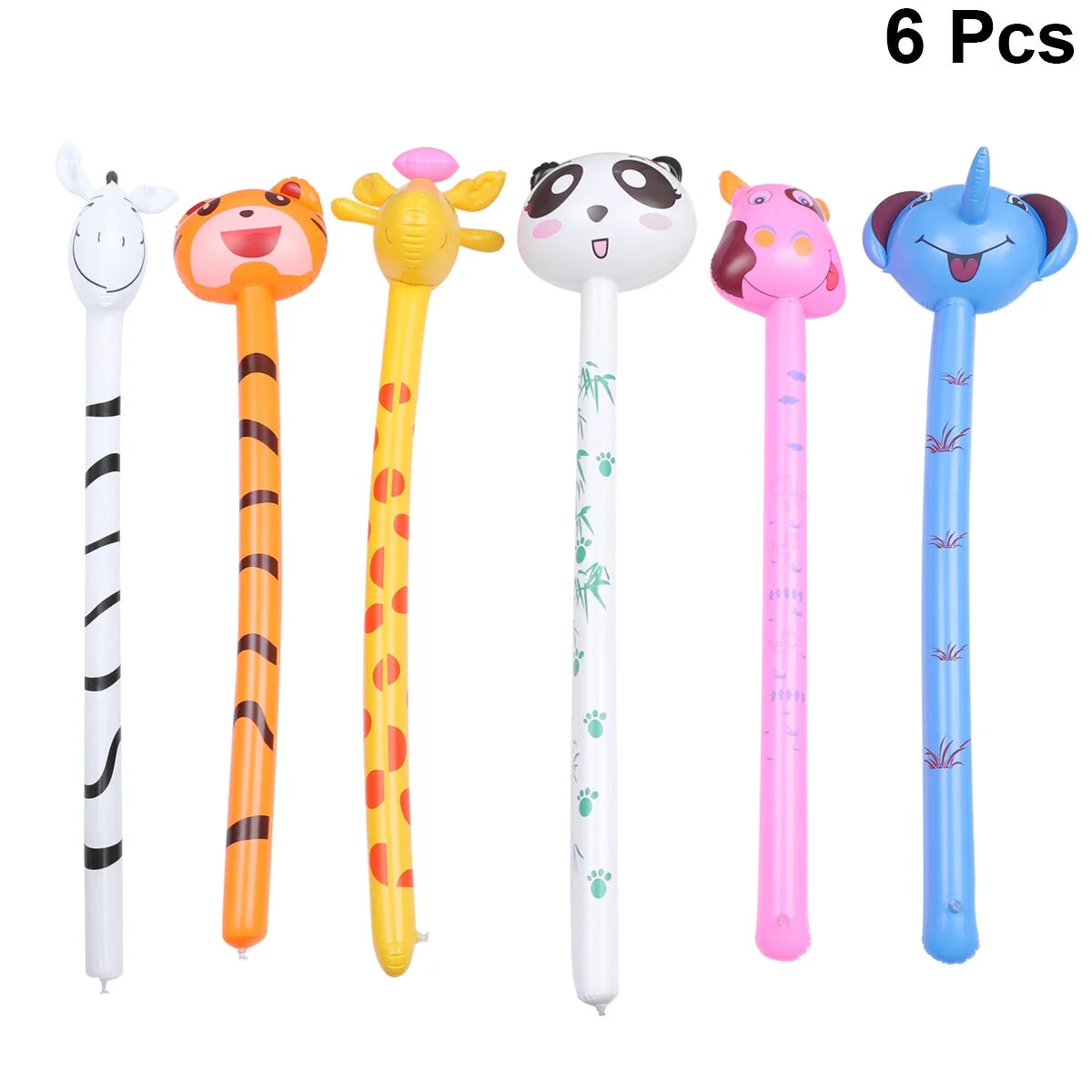 6pcs Kids PVC Inflatable Animal Toy F55797