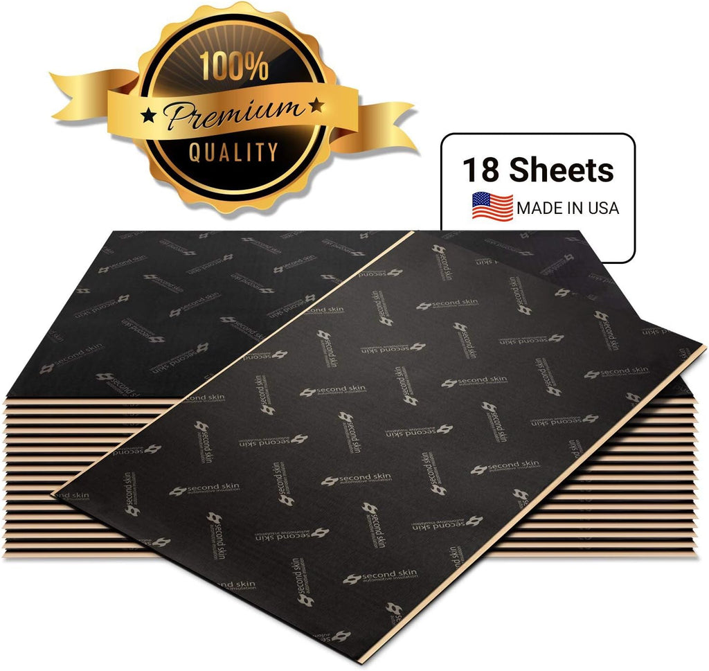 Butyl Rubber Car Sound Deadening Mat (2mm, 13.67 Sq Ft, 8 Sheets) Q441