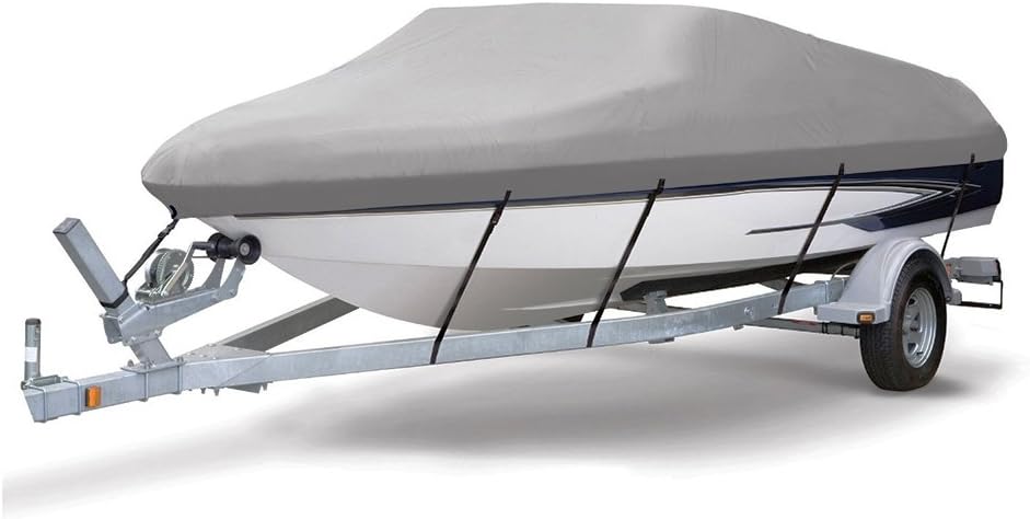 Blue Full Size Trailerable Boat Cover for V-Hull Tri-Hull Fishing Ski Bass Boats G905595