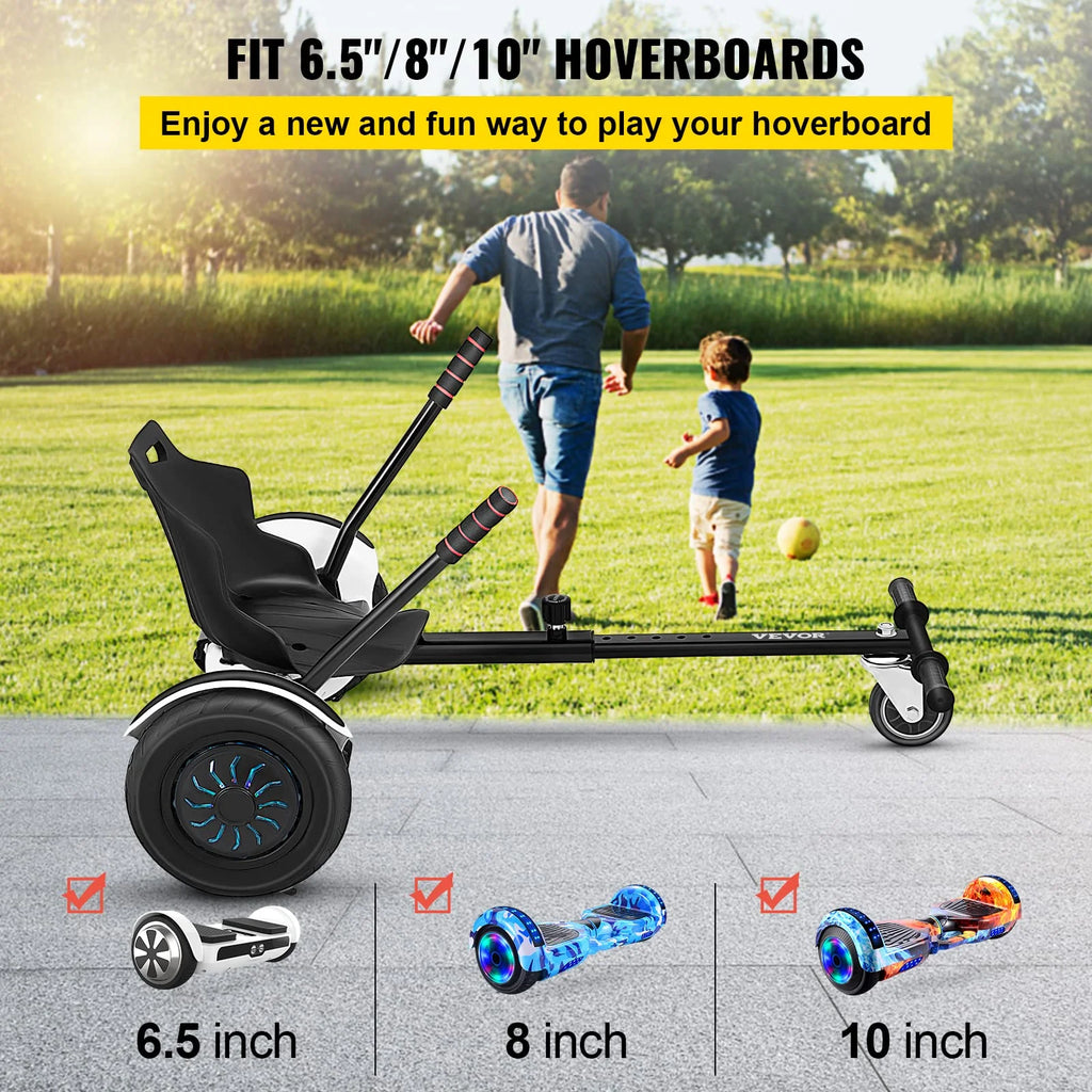Hoverboard Go Kart Seat Attachment for 6.5" 8" 10" Self Balancing Scooter V78172