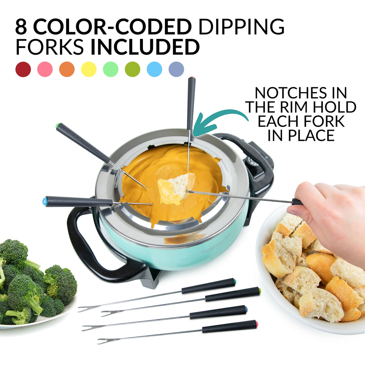 Aqua 12-Cup Electric Fondue Pot O8614