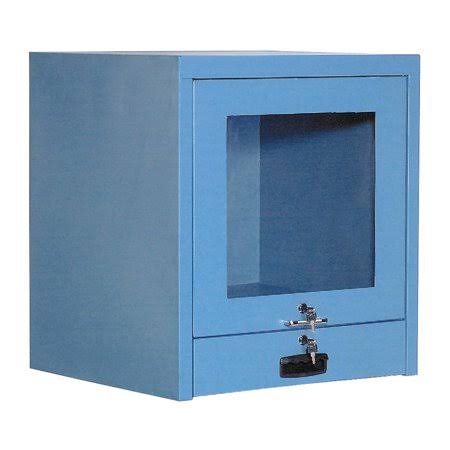 Blue Counter Top Security Computer Cabinet P25481