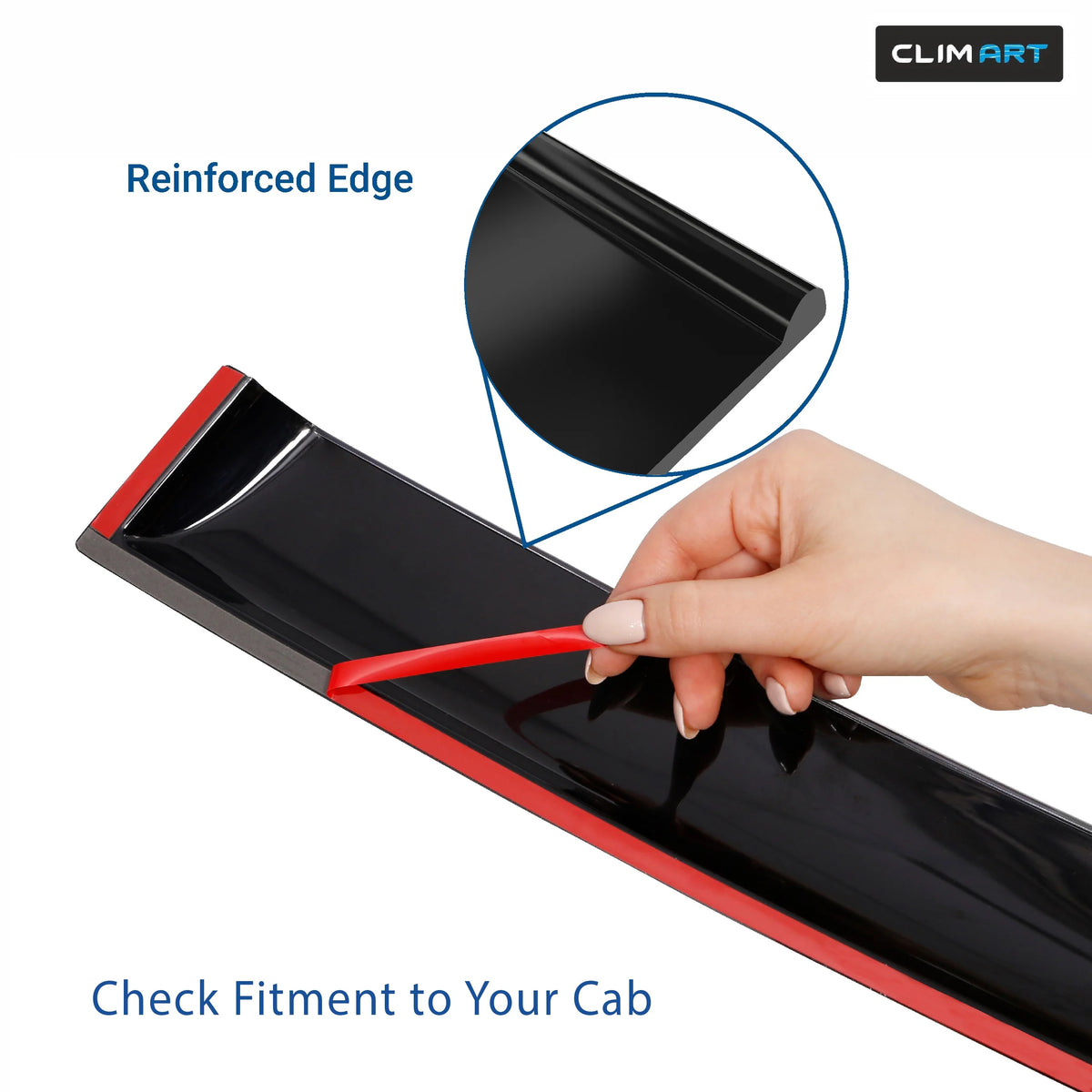 Rain Guards for Chevrolet Silverado 2014-2018 Crew Cab, Tape-on Window Deflectors, 4 pcs. F307