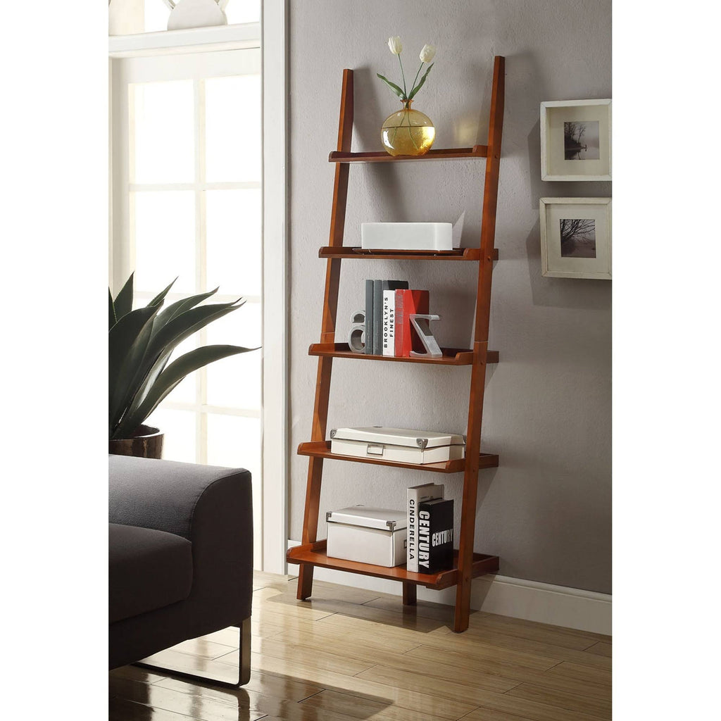 Espresso Ladder Bookshelf P695
