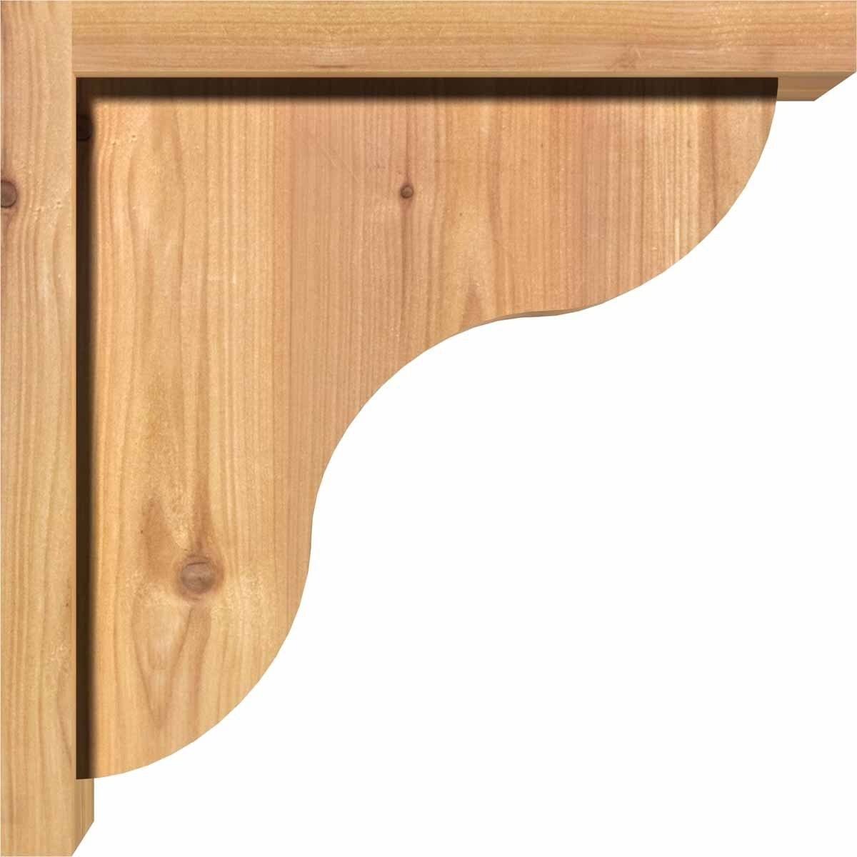 5 1/2x22W x 10x22D x 14x22H Western Red Cedar Corbel P915294