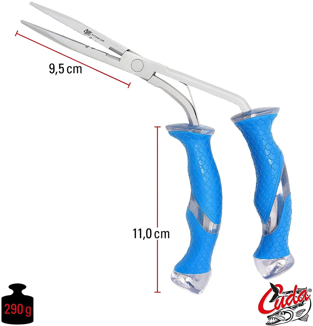 Blue Titanium Bonded Stainless Steel Fishing Pliers N17376