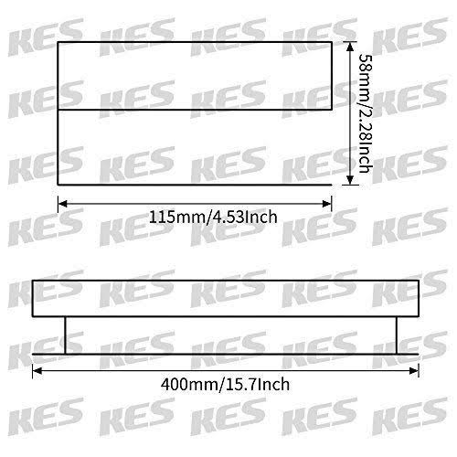 Matte Black Stainless Steel Bathroom Shelf T21581