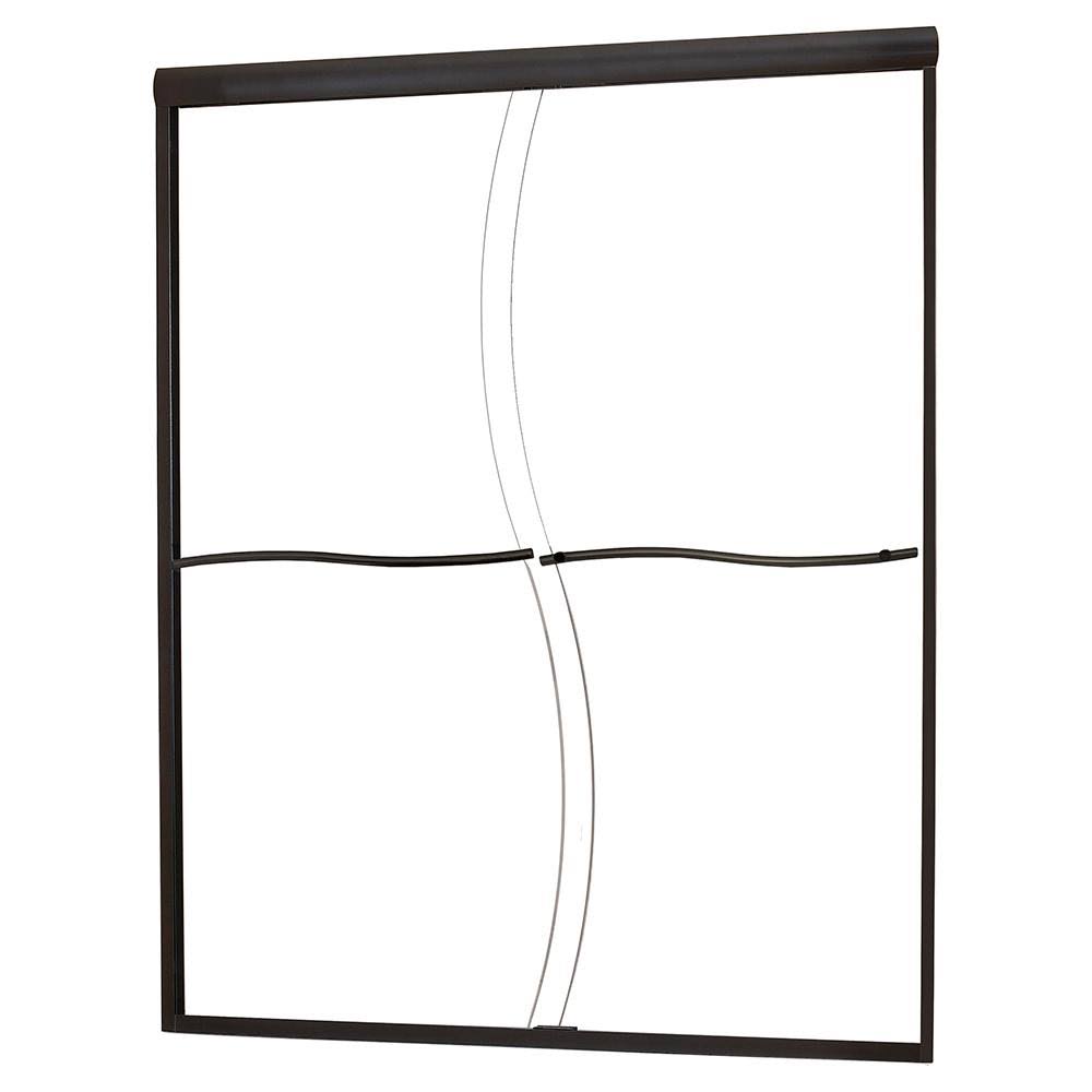 Oil Rubbed Bronze 72 Inch Sliding Shower Door U27863