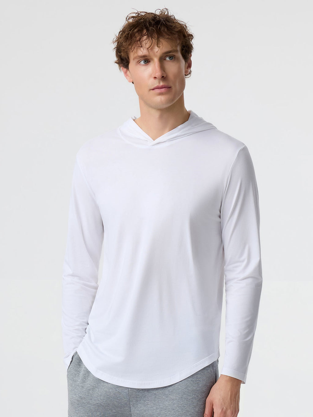 StayCool Long Sleeve Hooded Drop-Cut Tee
