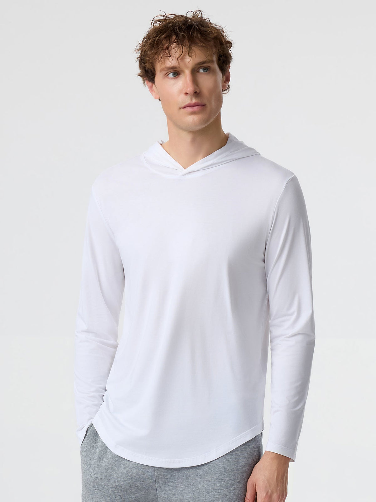StayCool Long Sleeve Hooded Drop-Cut Tee