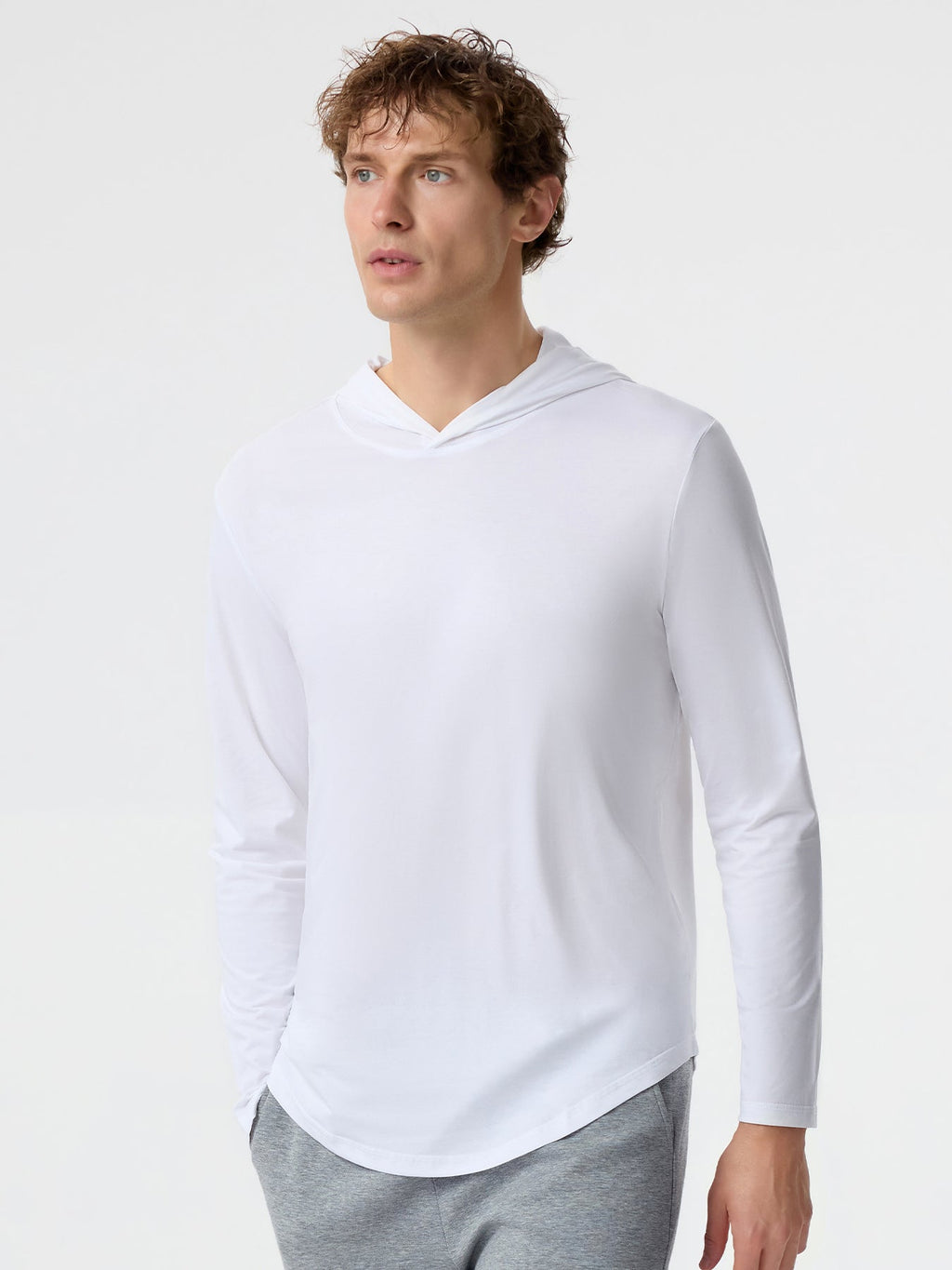 StayCool Long Sleeve Hooded Drop-Cut Tee