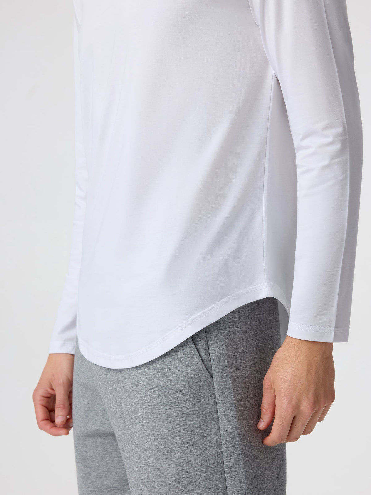 StayCool Long Sleeve Hooded Drop-Cut Tee