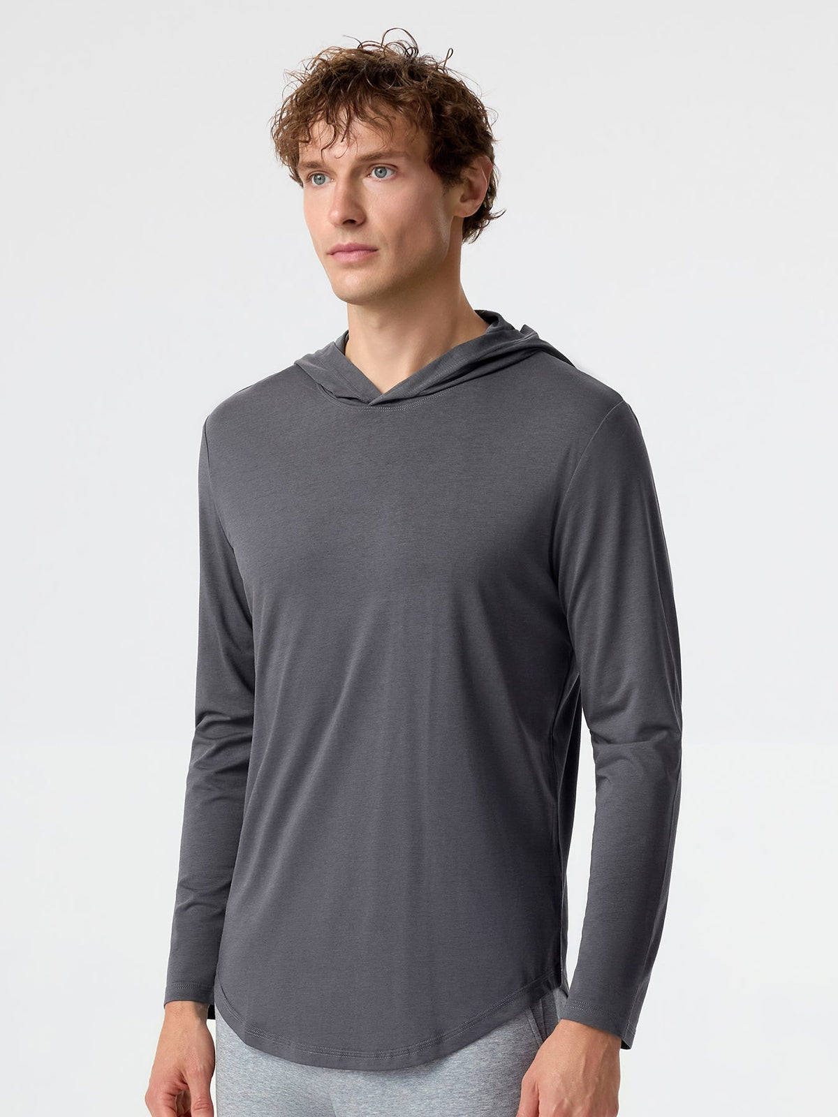StayCool Long Sleeve Hooded Drop-Cut Tee