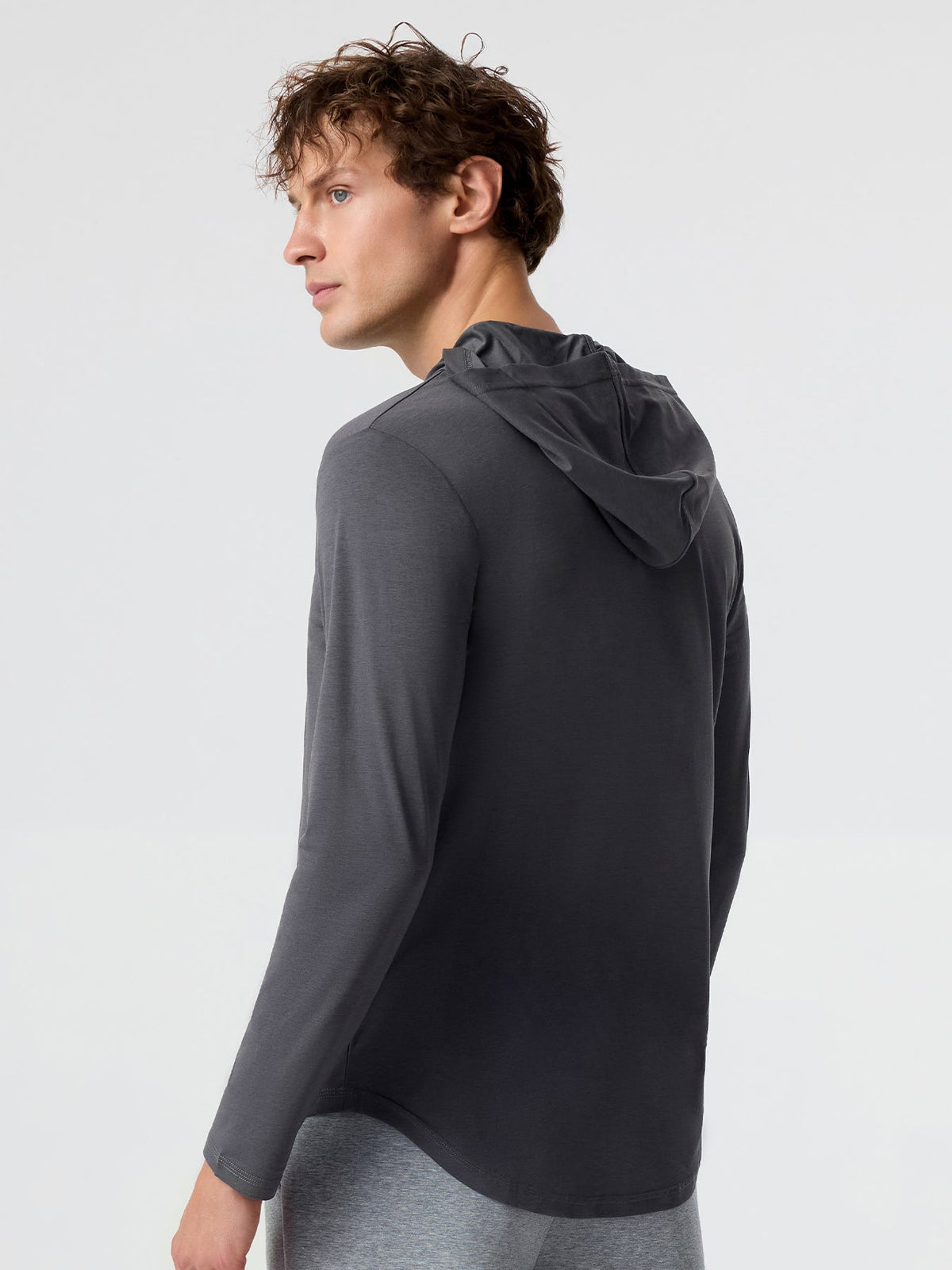 StayCool Long Sleeve Hooded Drop-Cut Tee