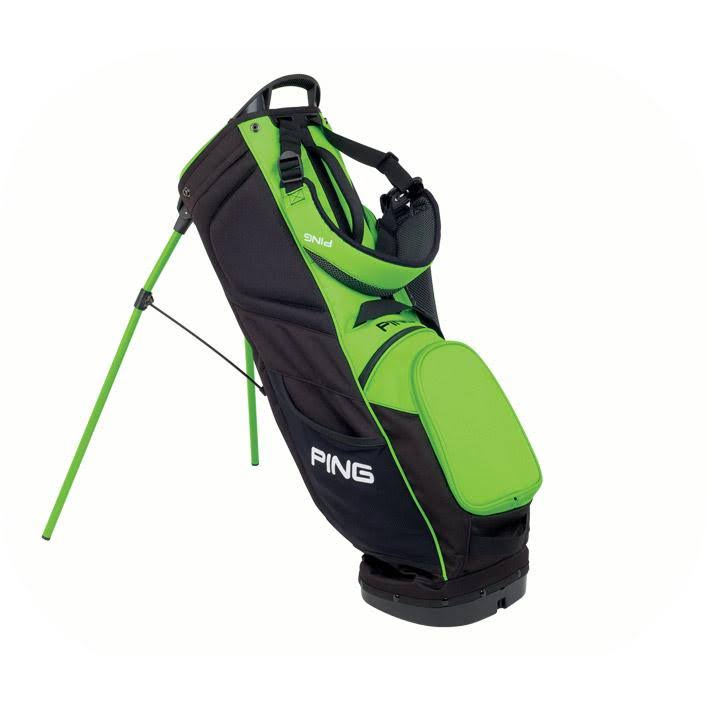 Black/Electric Green Stand Bag L197