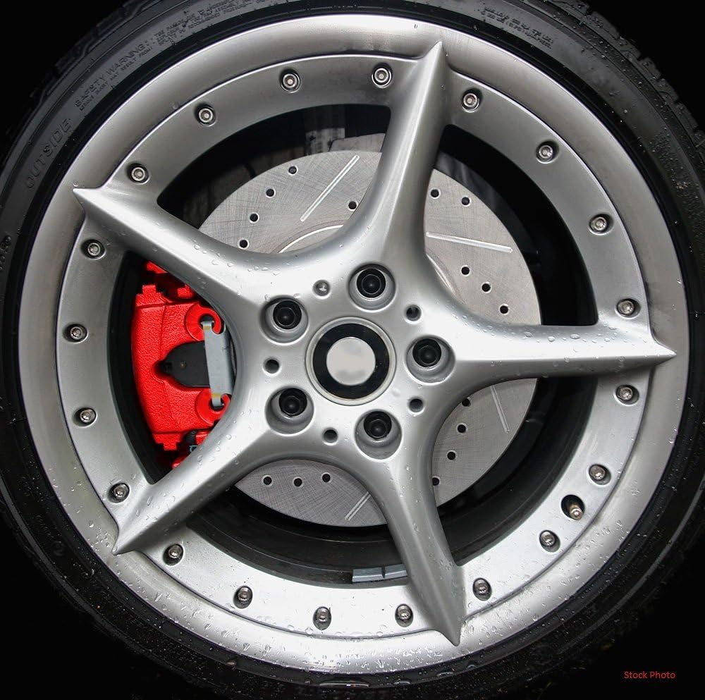 Red Powder Coated Semi-Loaded Caliper Assembly Pair Set M59414