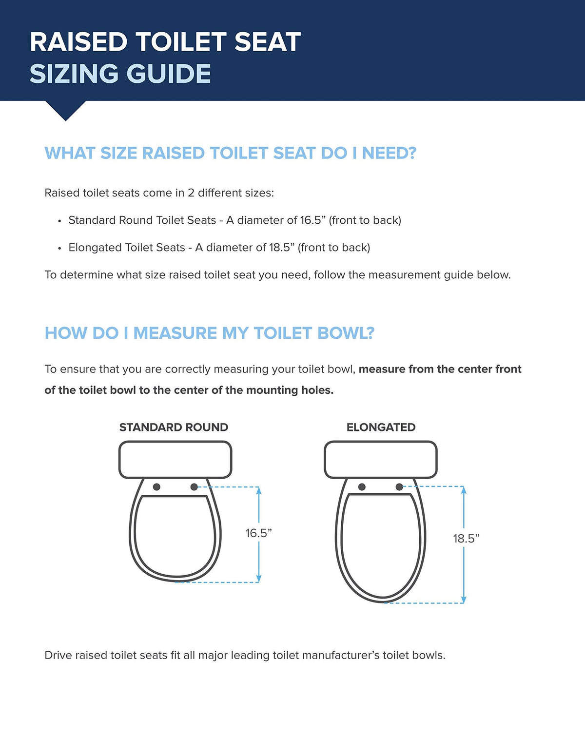 Raised Toilet Seat with Lock G7919