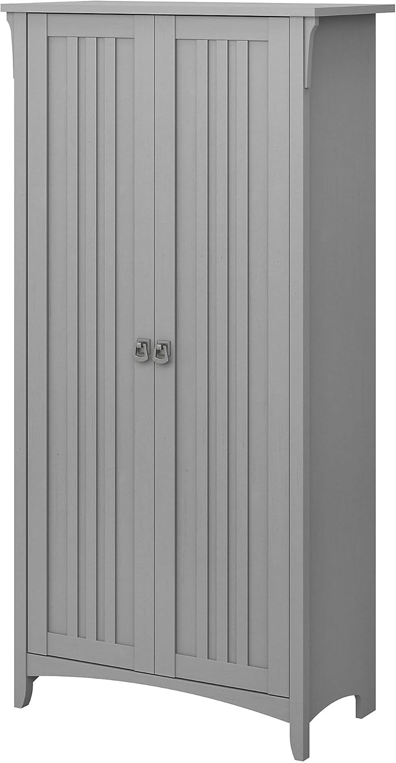 Cape Cod Gray Kitchen Pantry Cabinet with Doors A621636