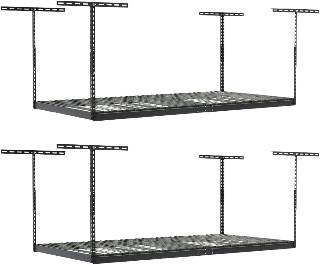 4x8 Overhead Garage Storage Rack with Accessory Hooks F784