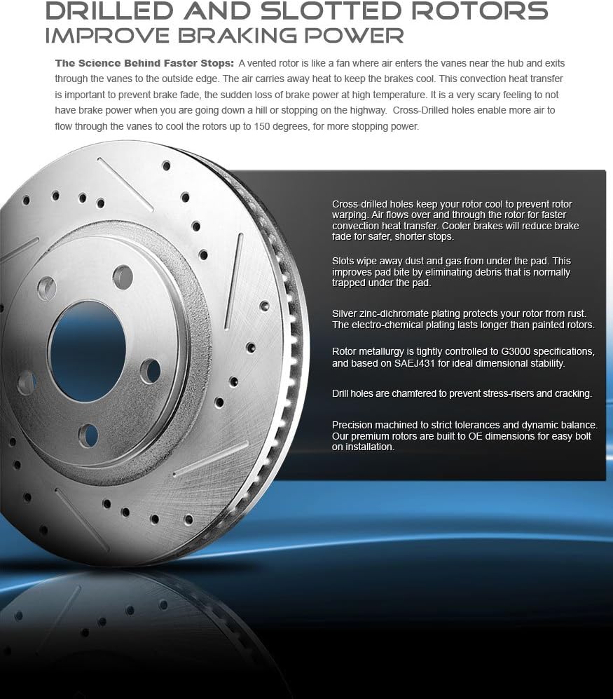 Brake Disc Rotors and Metallic Brake Pads D345445