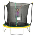 Green/Yellow Trampoline with Safety Enclosure E697