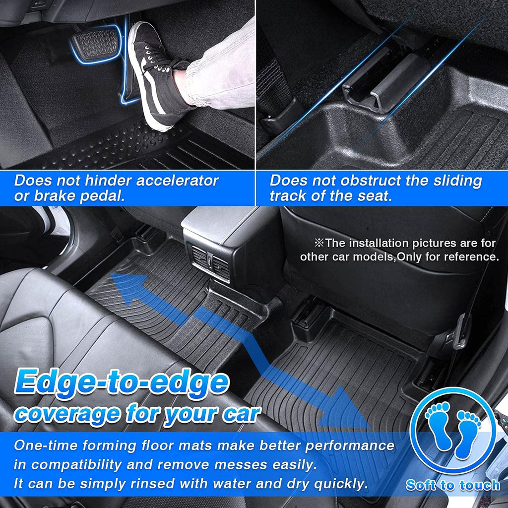 All Weather Floor Liners 3 Row with 2nd Bucket Seats I23694