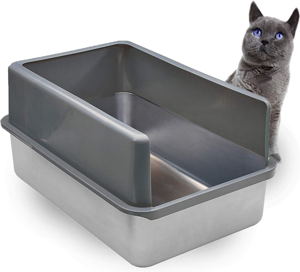 Stainless Steel Cat Litter Box E352