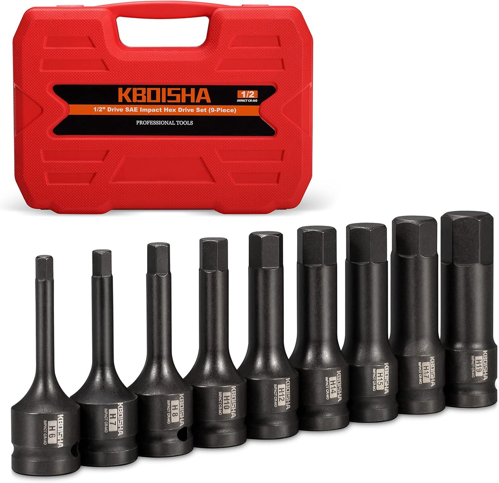 20-Piece CR-MO Steel Impact Hex Driver Socket Set with Storage Case T192437