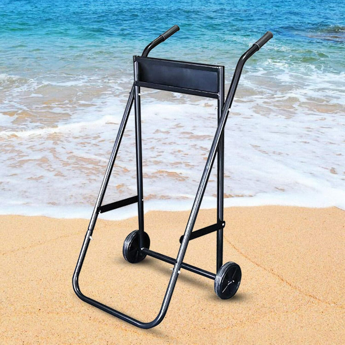 Foldable Outboard Motor Trolley Stand, Heavy-Duty, UP-to 70KG T3156