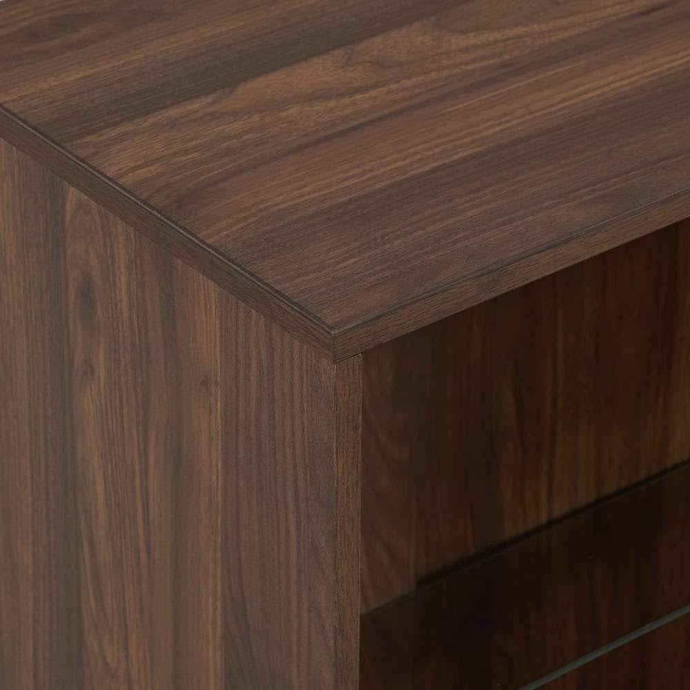 Slate Grey Mid Century Modern Bookcase P97924