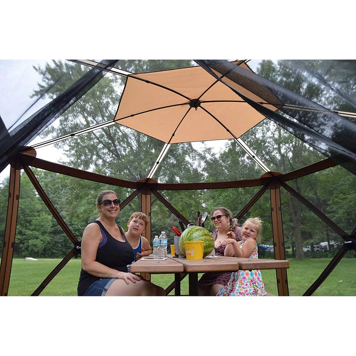 Portable Gazebo with Wind and Sun Panel, Rain Fly T64981