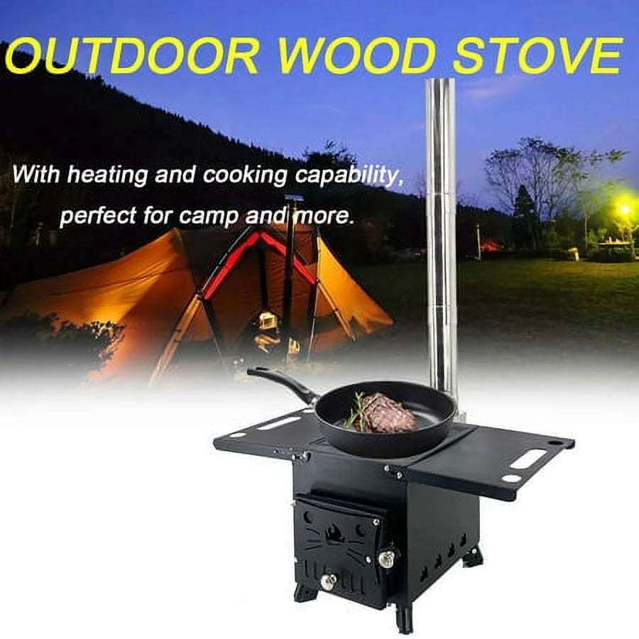 Portable Wood Burning Stove for Tent Cooking Z756713