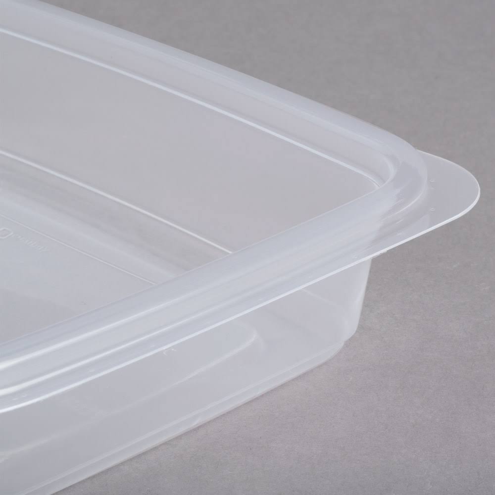24 oz Clear Rectangular Microwaveable Container K258