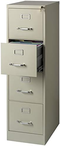 22 Deep 4 Drawer Letter File Cabinet in Putty T482