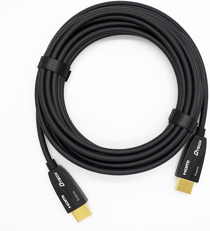 25 Feet Fiber Optic HDMI Cable Black Y3126