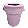 Lilac Stretch Trash Can Cover 44-gallon Round K881548