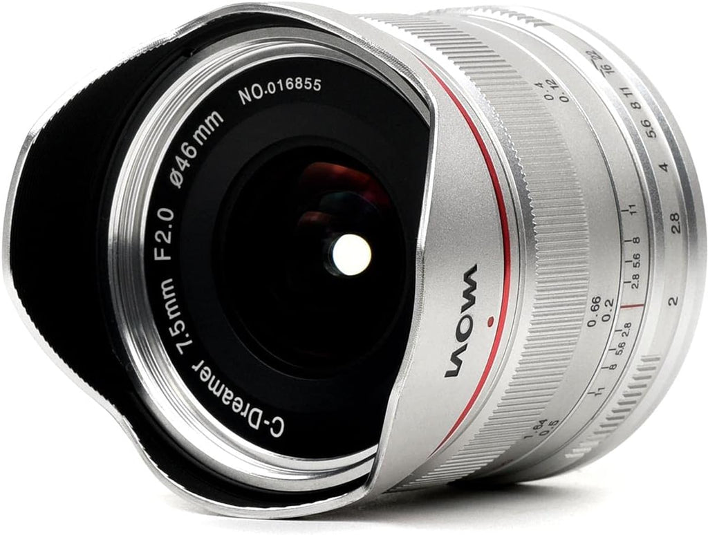 7.5mm f/2 Lens for Micro Four Thirds Mount, Silver T3775