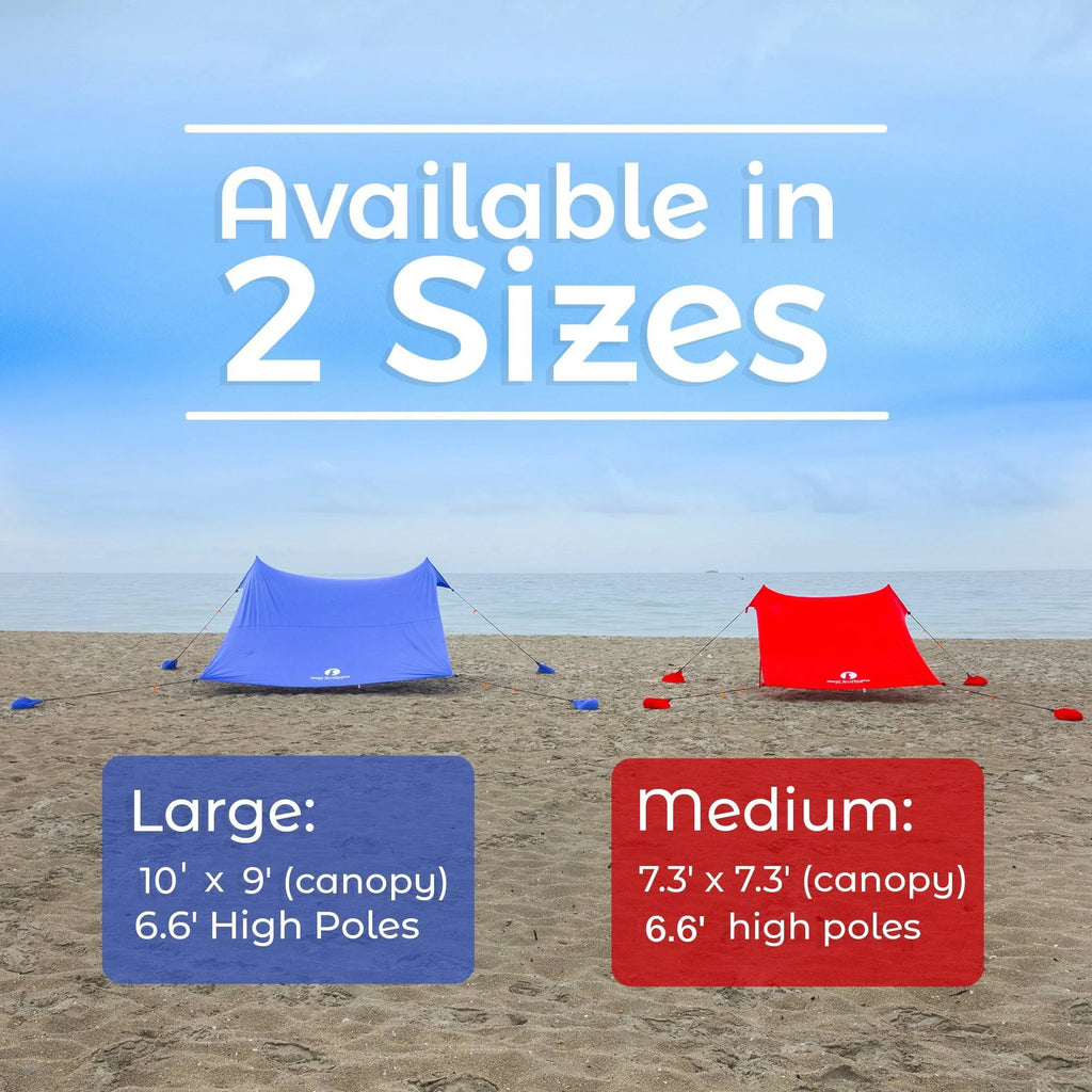 Red Large Beach Sun Shade Canopy Tent B499