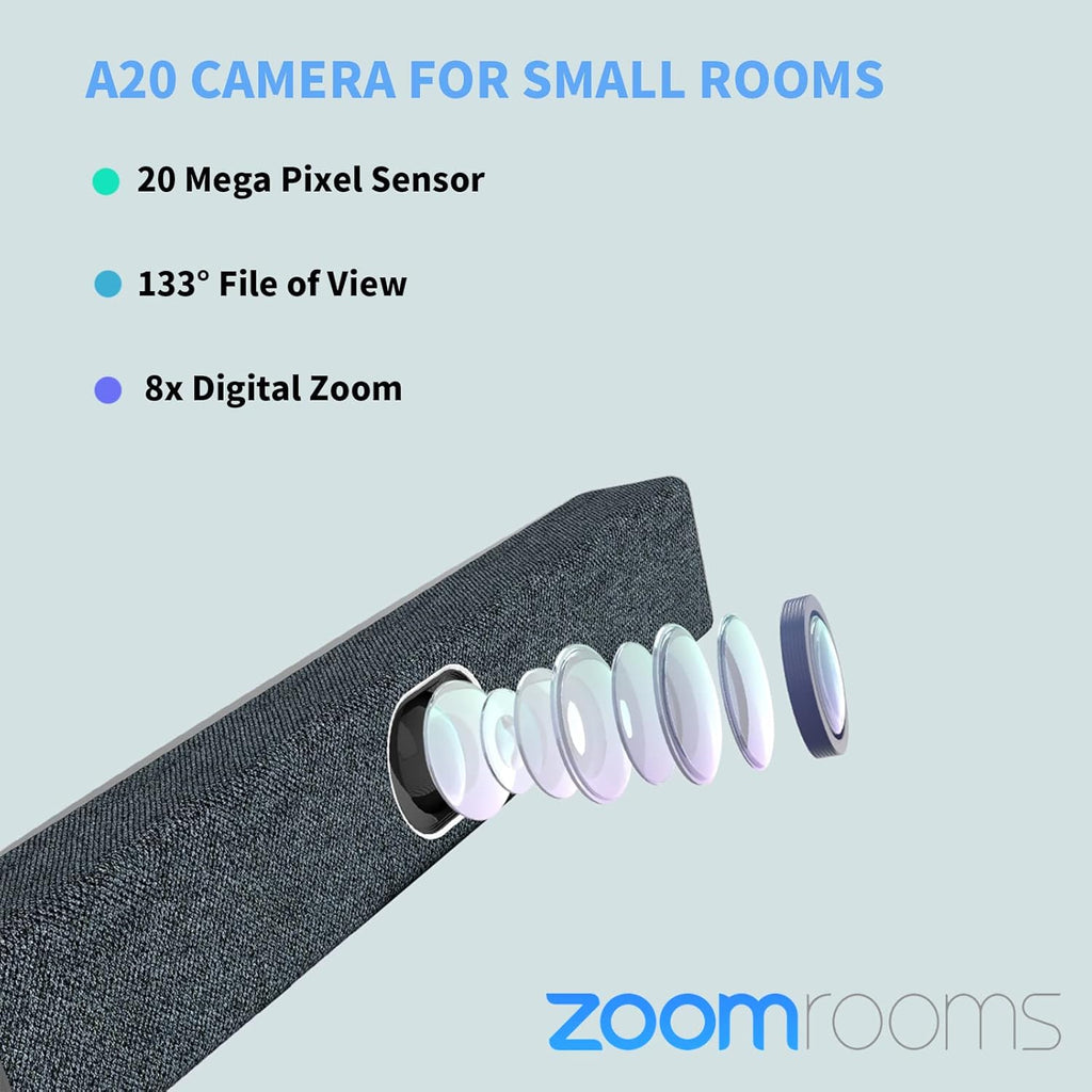 Wide Angle Webcam with 8 Microphones and Speakers O506296