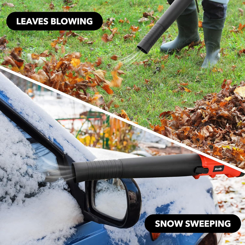 Cordless Handheld Leaf Blower 400CFM 6-Speed 150 MPH with 4.0Ah Battery & Charger Q9195