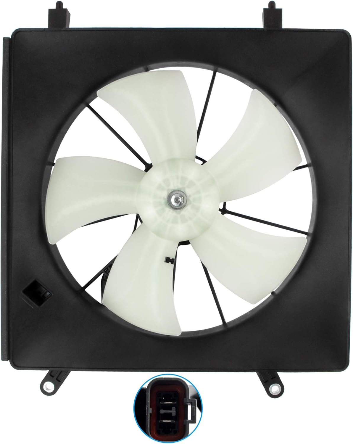 Driver Side Left Radiator Cooling Fan Assembly Pack of 2 F6410